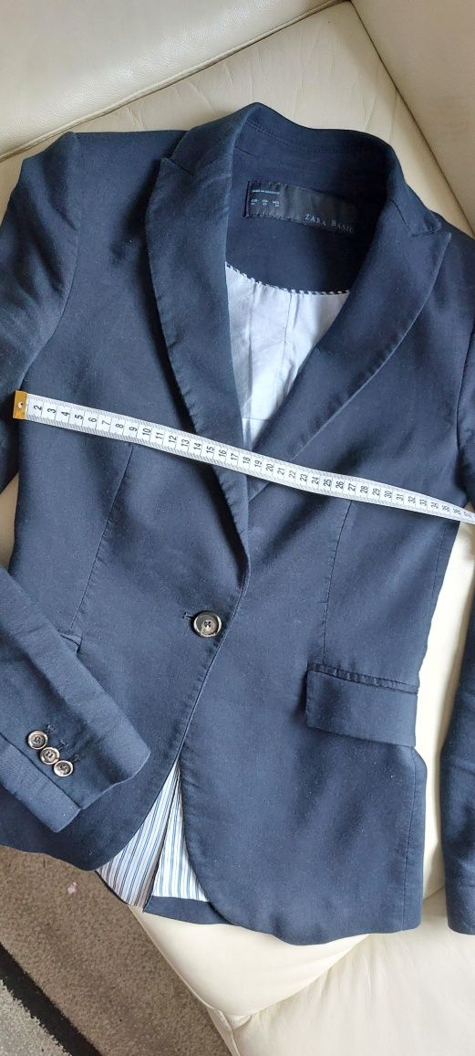 Marynarka 34 granatowa Zara Basic
