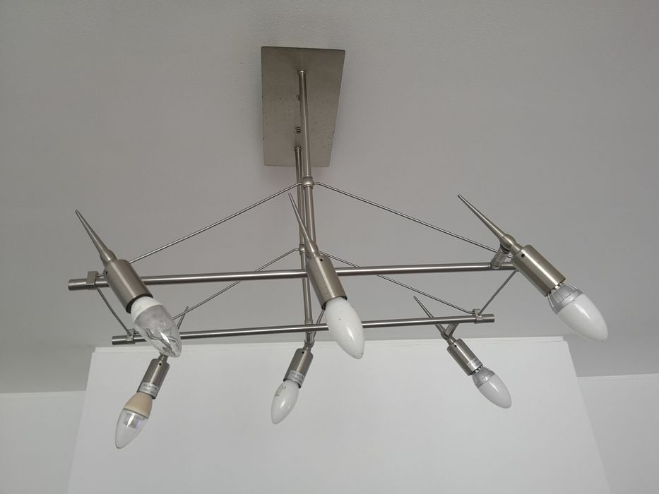 Candeeiro teto para 6 lâmpadas