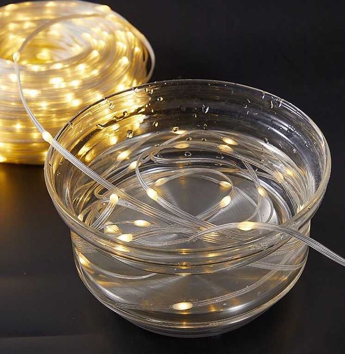 Професійна LED-гірлянда SunLamp 22м 200led USB, мідний дріт, IP67