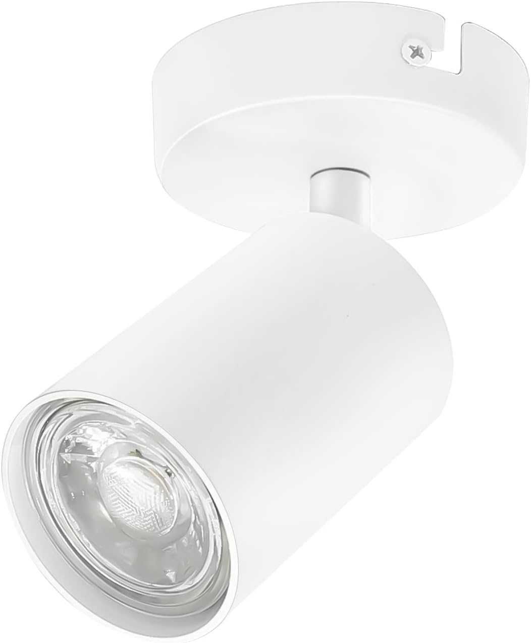 440 Lampa sufitowa LED obrotowa jednopunktowa GU10 biała 2 sztuki