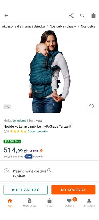 Nosidło lennylamb upgrade mesh