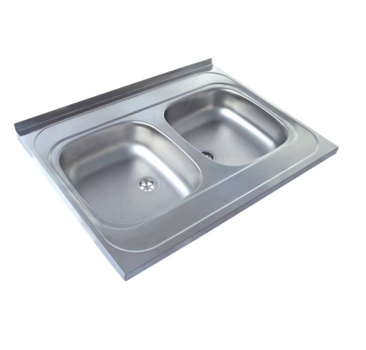 Zlewozmywak Genesis Primal 20 2-komorowy 80 x 60 cm z syfonem satyna
Z