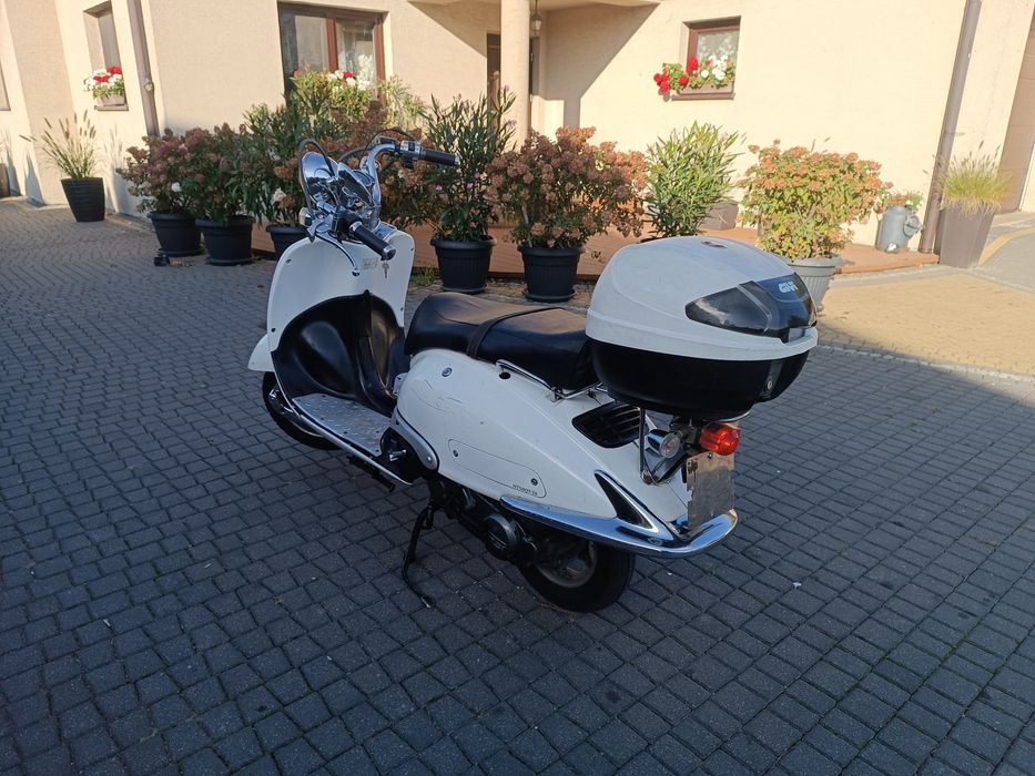 Skuter retro 50 zamiana zamienię motocykl quad cross bus prl auto