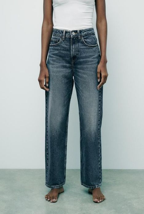 Джинси Zara висока посадка 32р