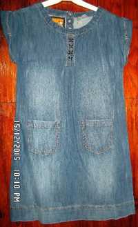джинсовый сарафан платье Франция, Okaidi 156см
