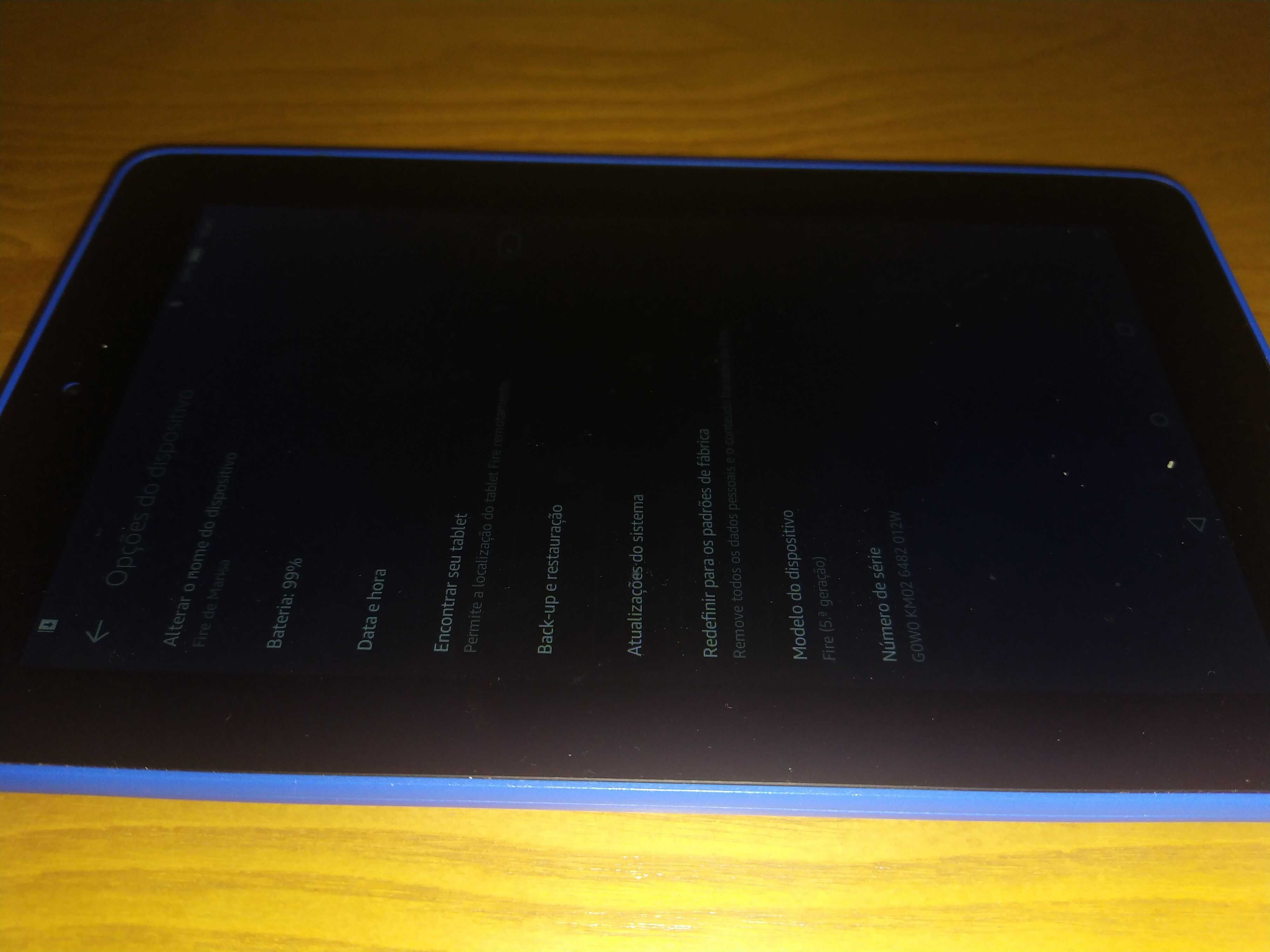 Tablet Amazon ,cor azul