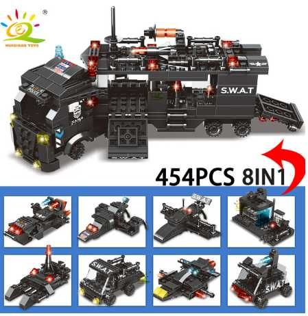 HUIQIBAO Klocki 454 szt. S.W.A.T. nie LEGO