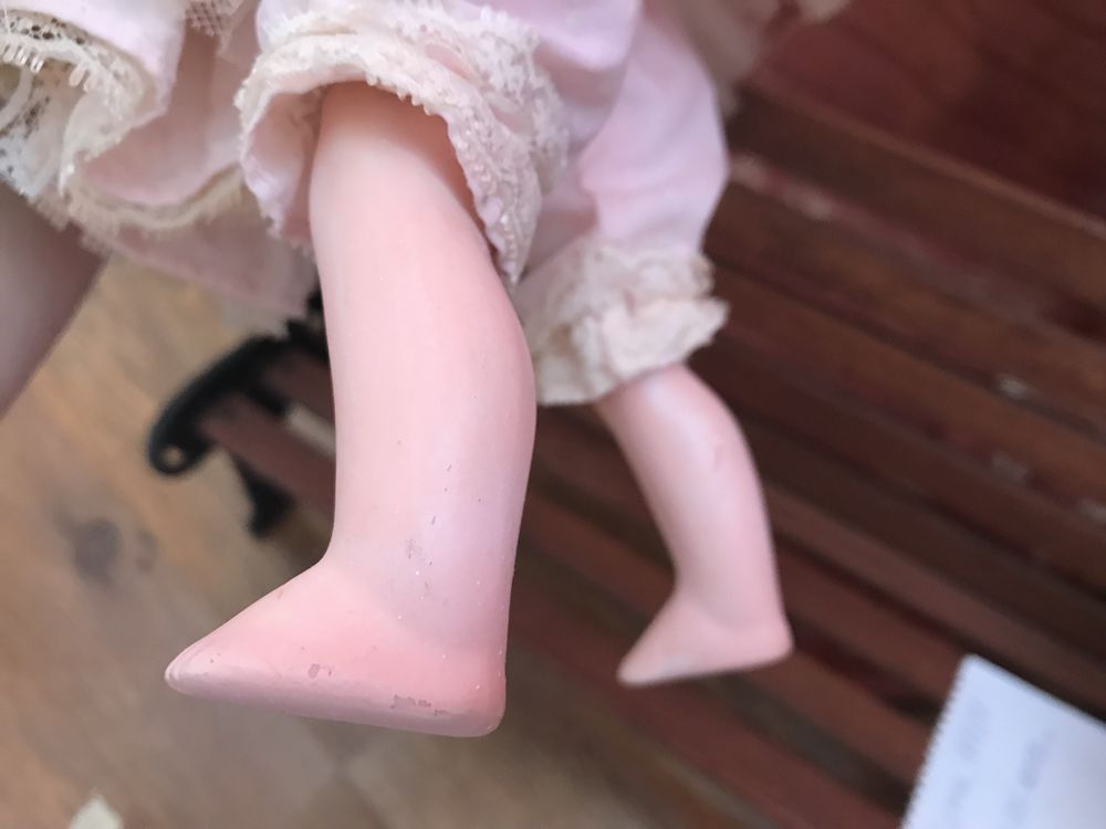 Фарфоровая кукла Googly eyed doll Taiwan ROC Гуглик 27 см винтаж
