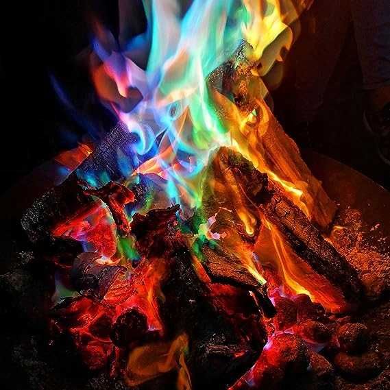 Proszek zmieniający kolor ognia