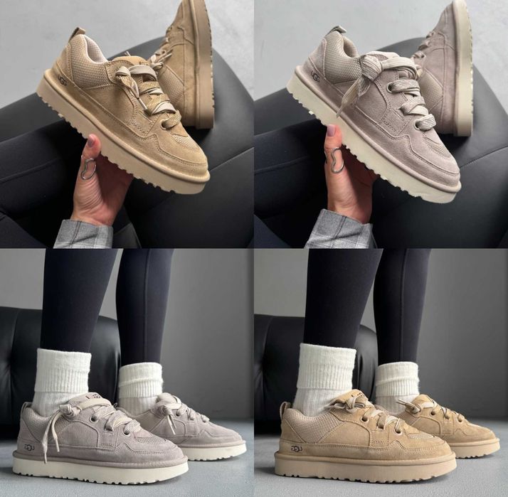 Женские ботинки UGG Lo Lowmel Sneaker 36-41 Без Меха! Натур Замша! Хит
