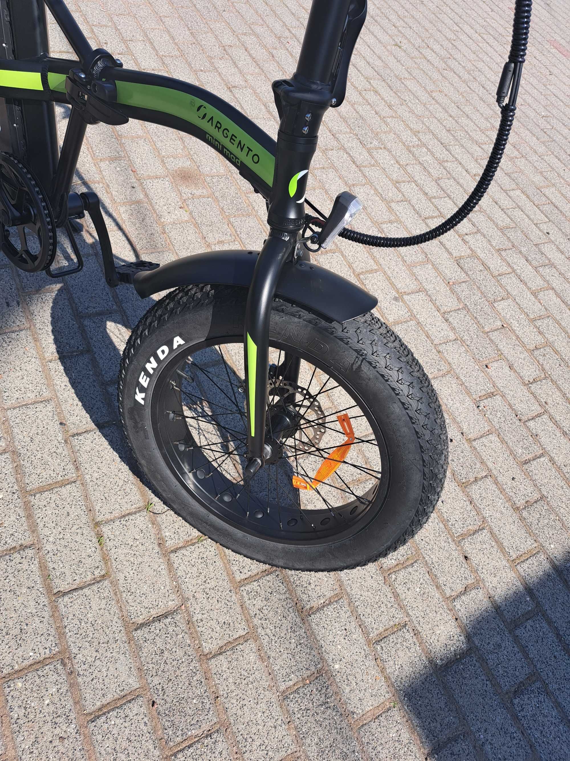 Rower elektryczny składany ARGENTO FATbot  MINI mad