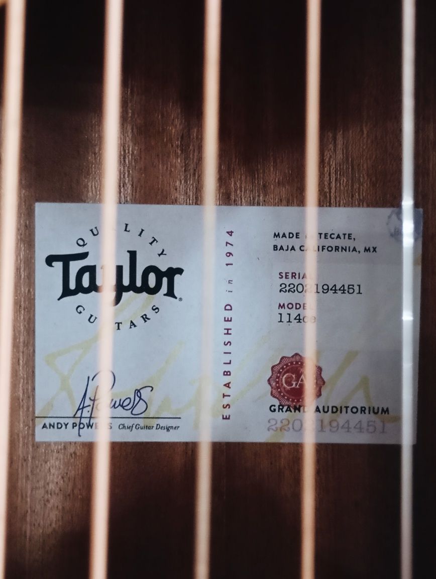 Taylor 114ce Grand Auditorium (como nova)