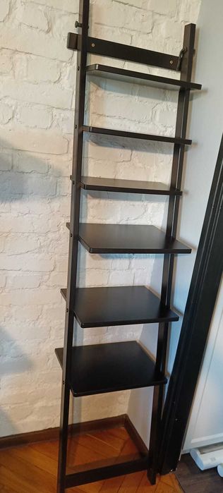 Hjalmaren Ikea drabinka/półka elegancka do łazienki salonu czarnobrąz