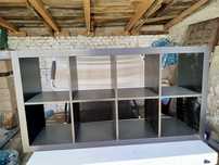 Ikea regał kallax 77x147 brązowy