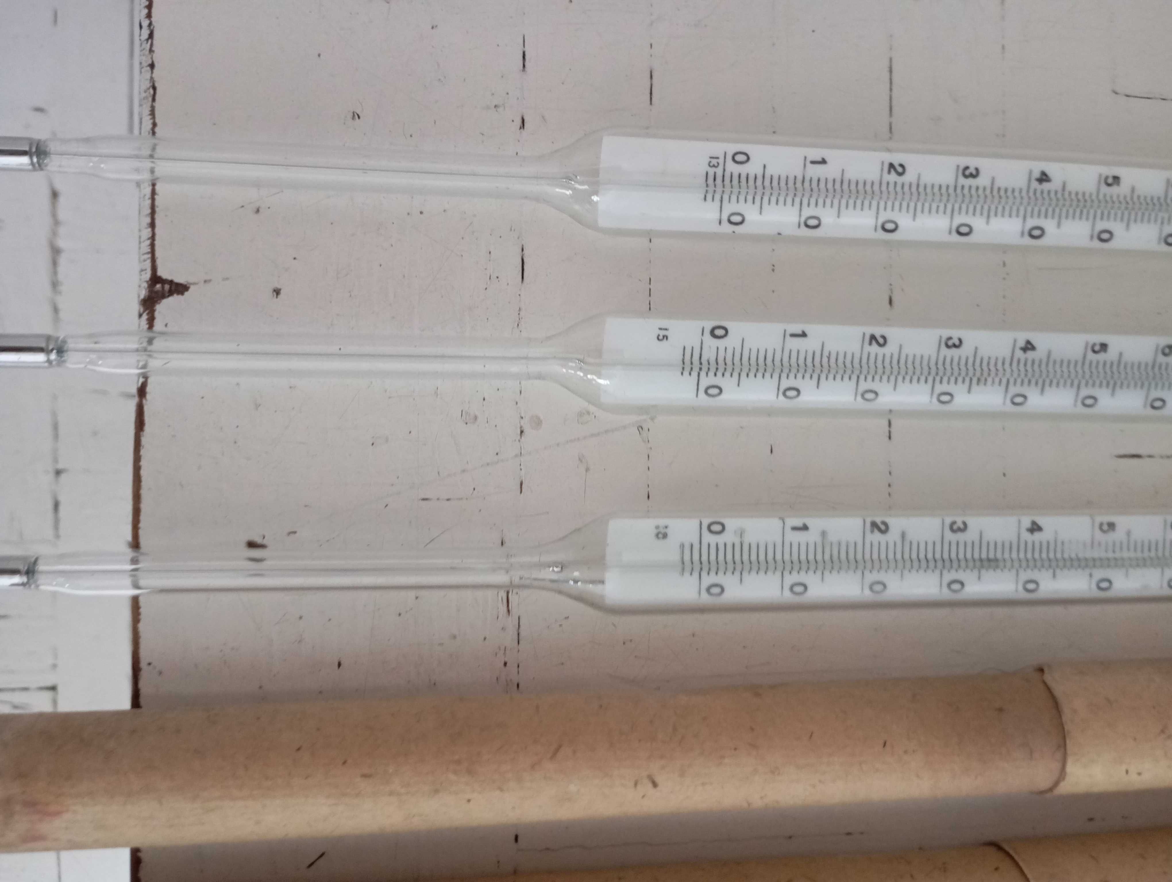 Termometry laboratoryjne ZSRR 3 szt