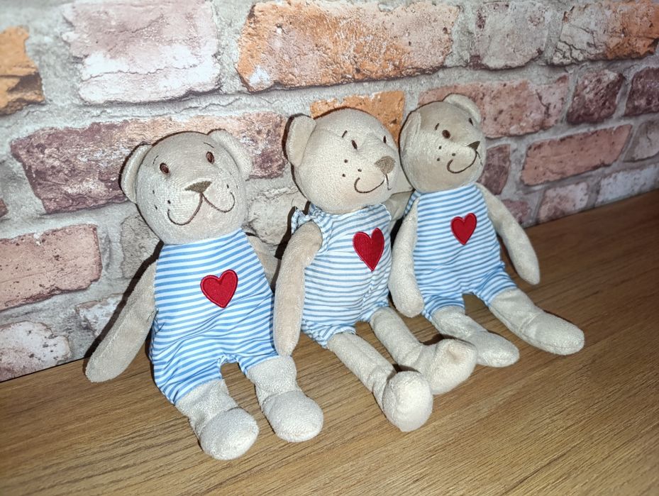 FABLER BJÖRN miś Ikea Pluszak, beżowy, 21 cm 3 szt. zestaw