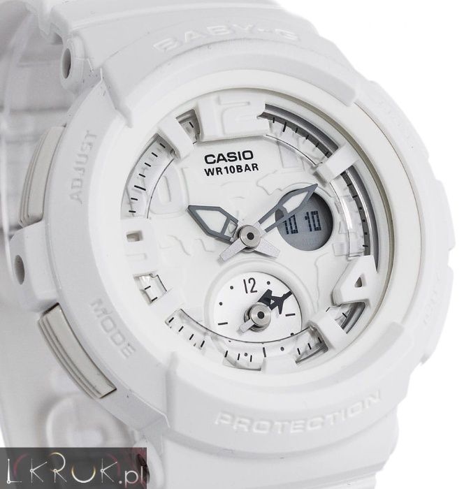 Sportowy Biały CASIO - BGA-190BC-7BER Wyprzedaż - LKRUK.PL