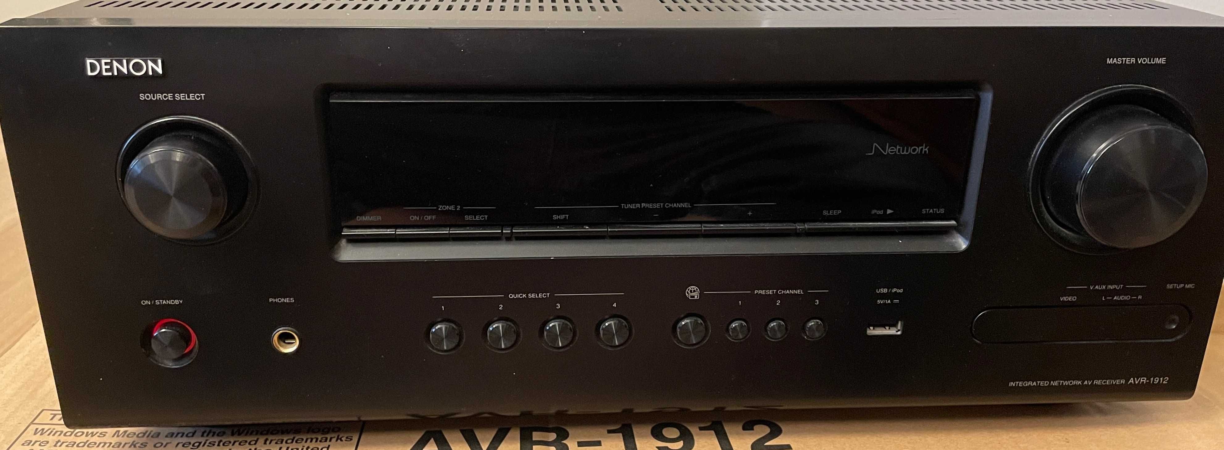 Amplituner wzmacniacz  7.1 Denon AVR-1912 Czarny