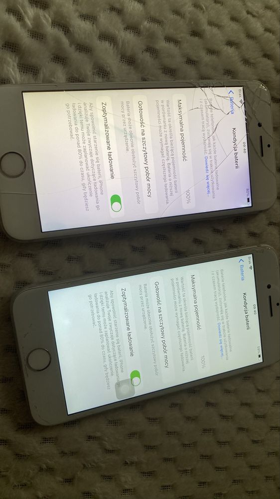 Iphone 6s. Iphone 7 uszkodzone