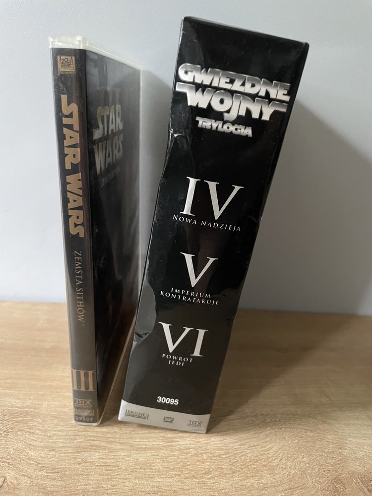 STAR WARS cz 3, 4, 5, 6 DVD trylogia