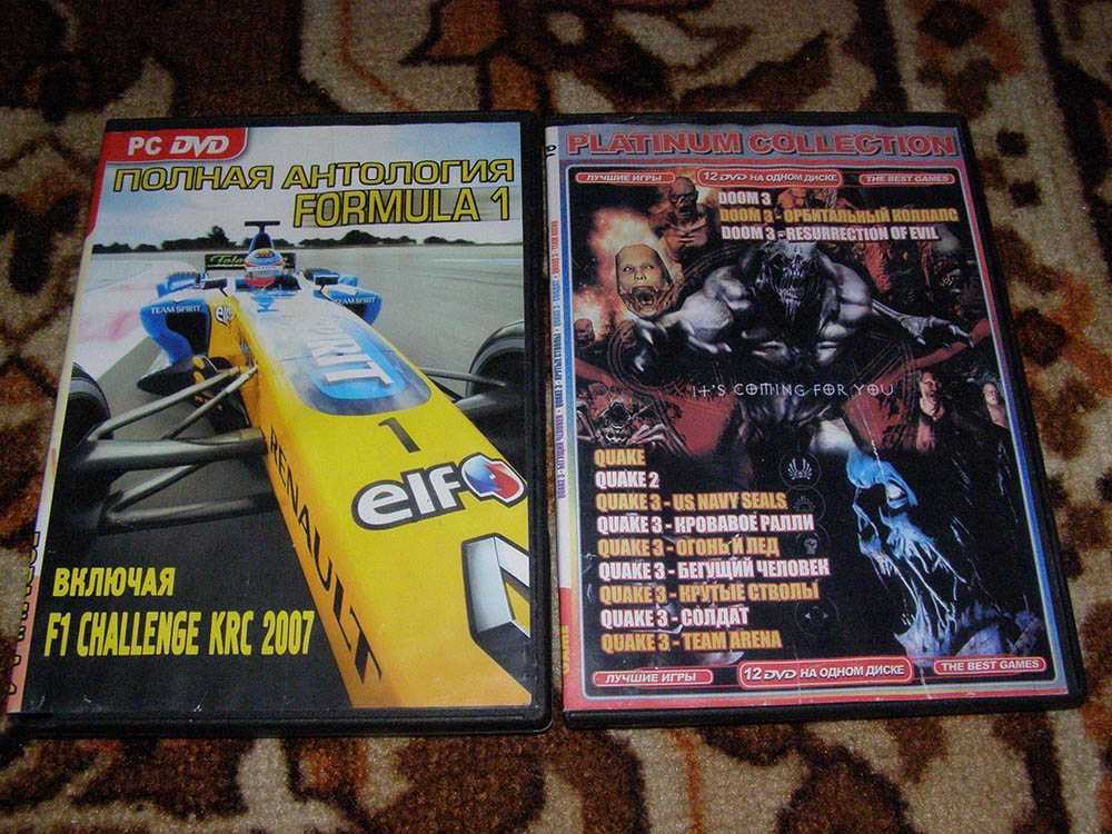 DVD PC Games Полная антология Formula 1 и Quake