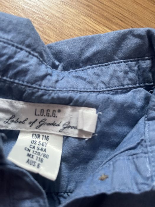 Sukienka jeansowa koszulowa h&m 116