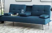 Sofka rozkladana sofa roxen tapczan kanapa na nóżkach beliani