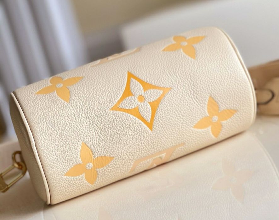 LV Louis Vuitton Papillon BB monogram  crema kremowa torebka