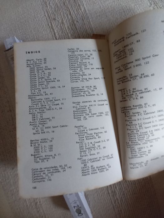 Livro antigo Carros de Desporto
