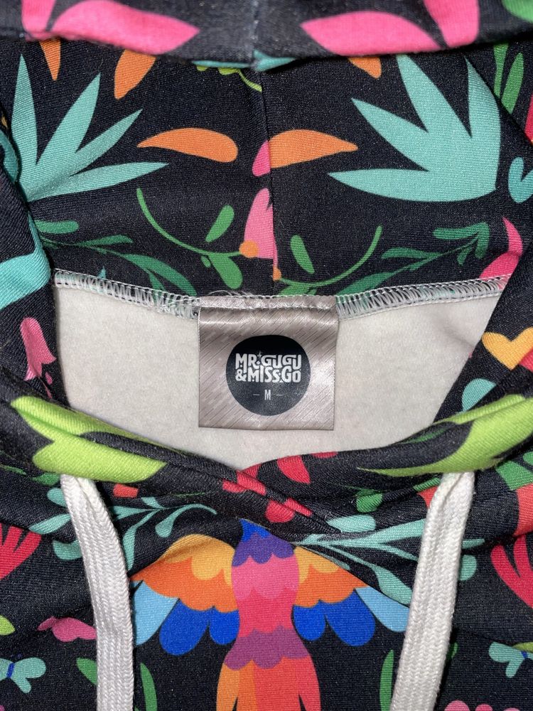Bluza Mr. Gugu & Miss Go M – folkowy wzór, kieszeń kangurka