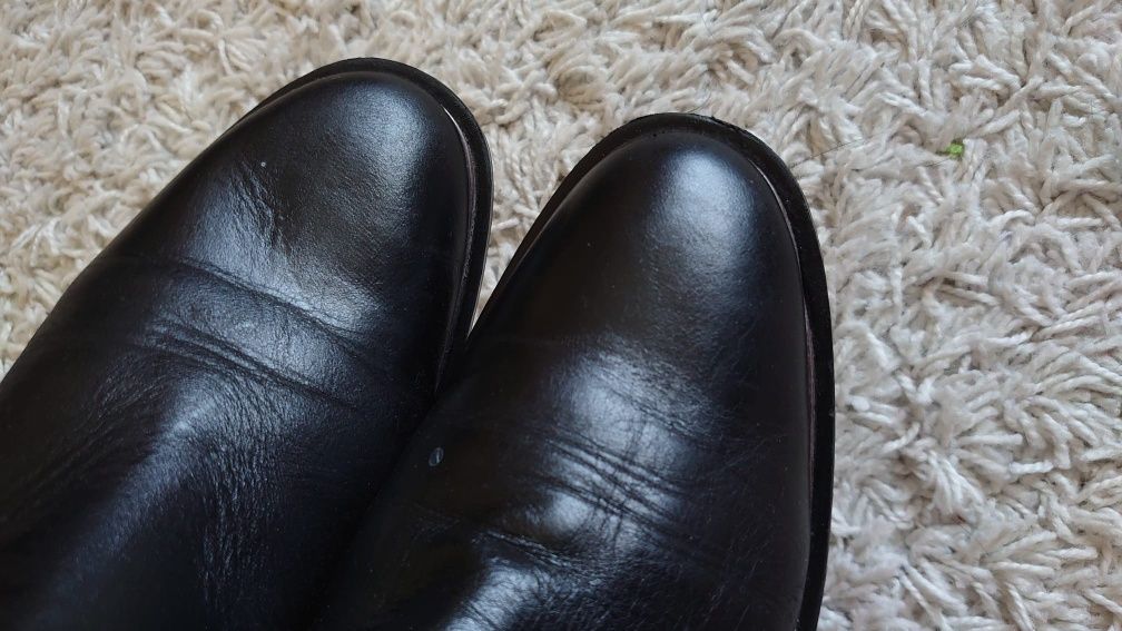 Zara Woman Skórzane botki Sztyblety r 36 wsuwane