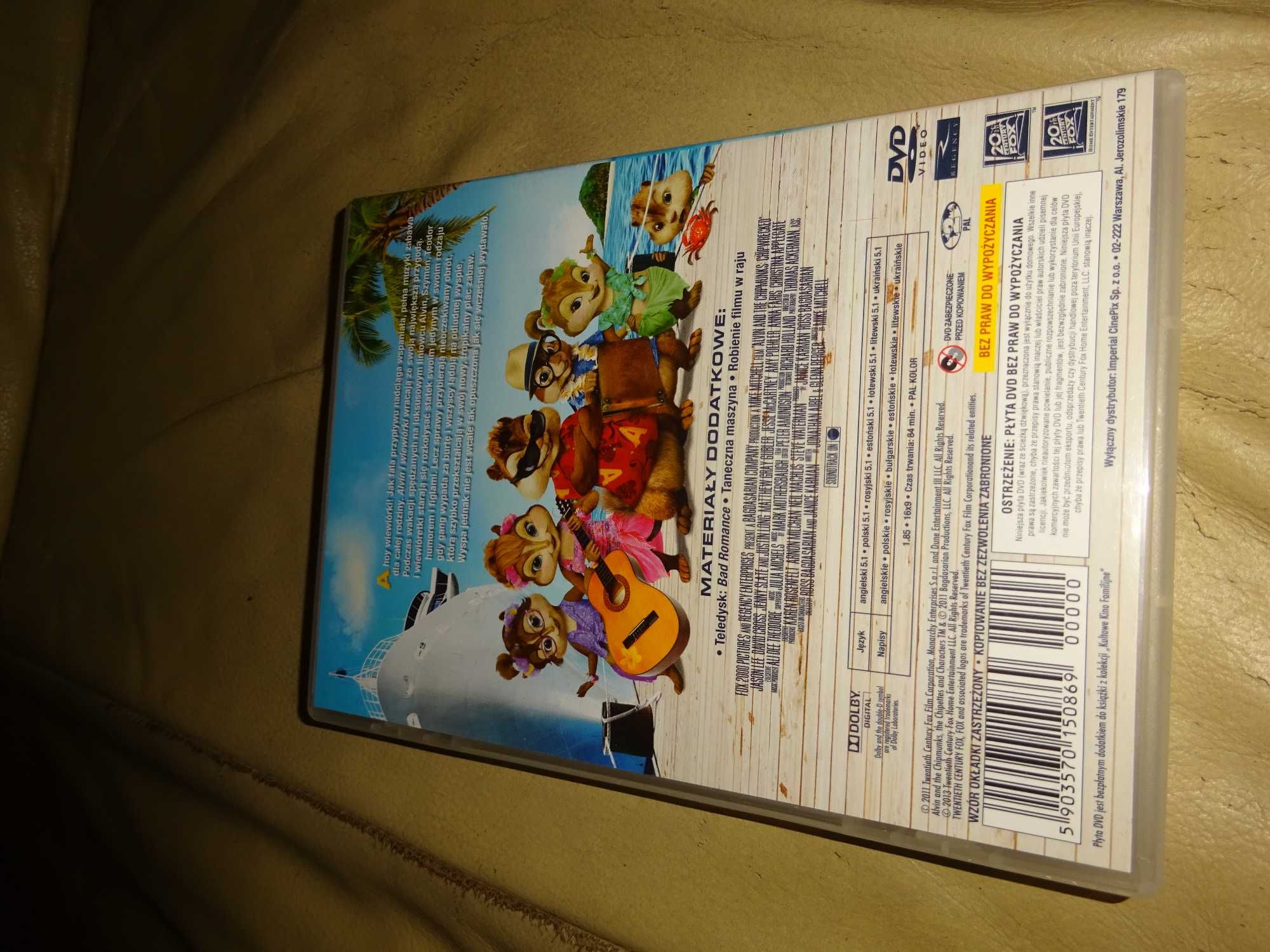film Alvin i Wiewiórki 3 [DVD]