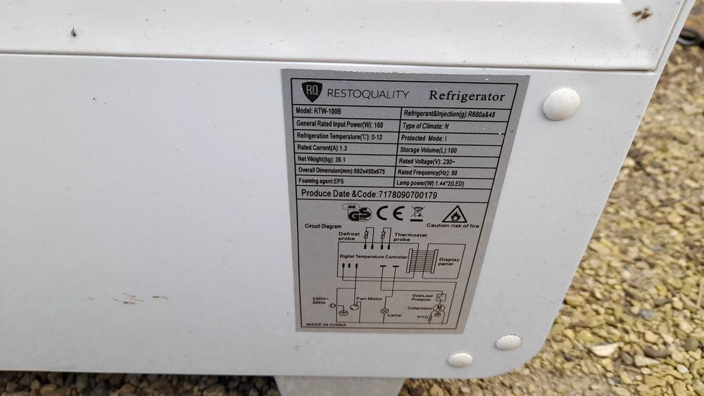 Witryna chlodniczo stołowa