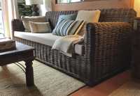 sofa, cadeirao, canape, daybed, area, bambu, verga, rattan, rustico