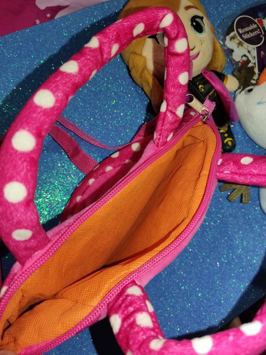 Крижане холодне серце Анна Олаф м'які наклейки frozen сумка