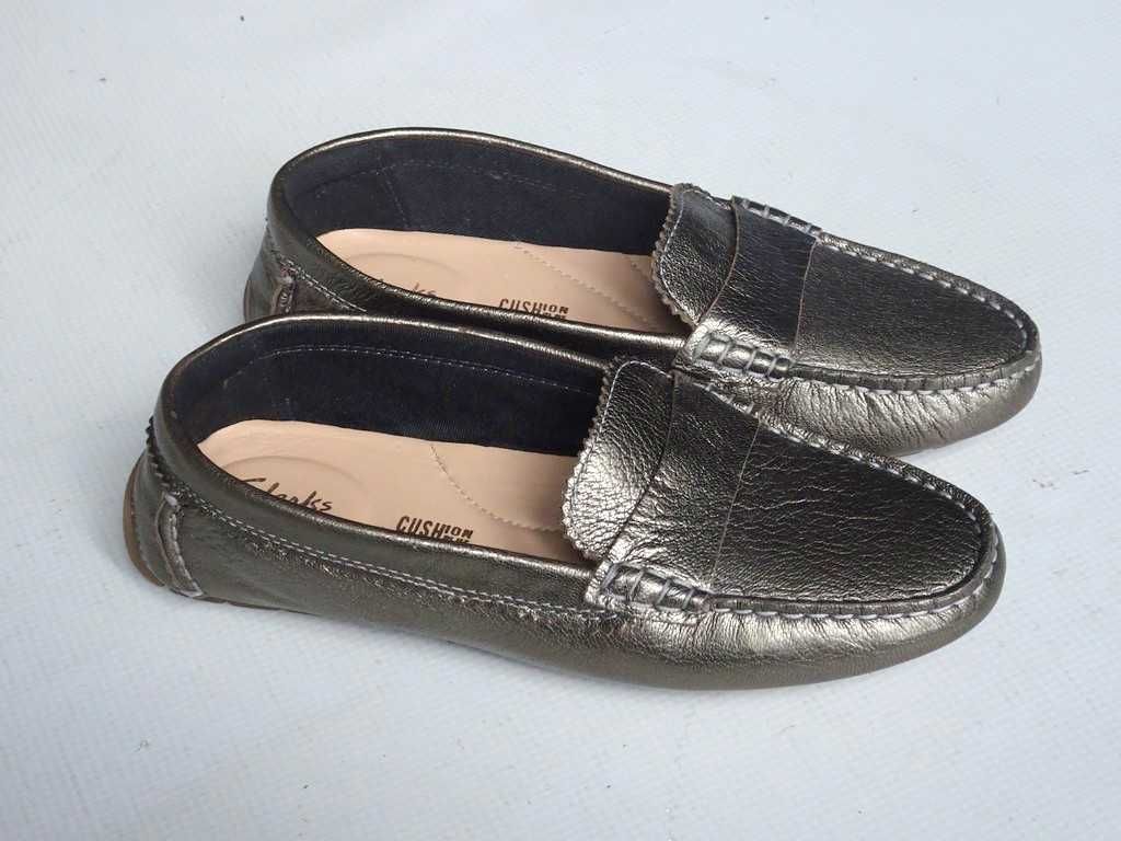 Clarks skórzane mokasyny r. 35,5 / 22 cm  super stan