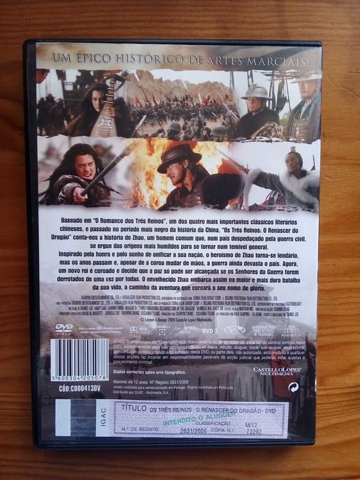 Os Três Reinos "O Renascer do Dragão" Daniel Lee, Maggie Q, Andy Lau