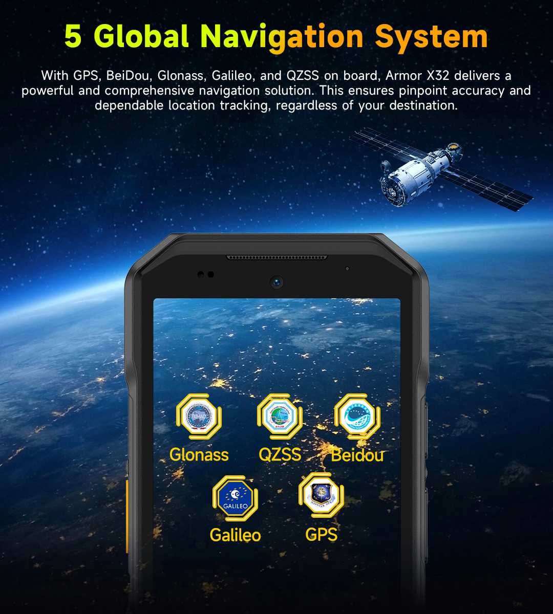 UleFone Armor X32, 12/128Gb, 48/20NV/16Mp 5500мАч 5,65" фонарь 120 люм