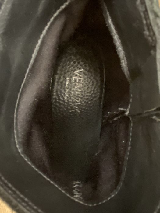 Czarne skórzane botki Venezia