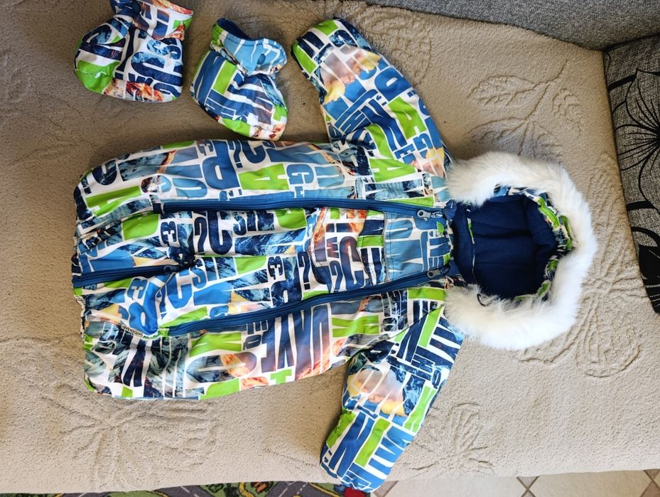 Зимовий комбінезон 2в1 розмір 68