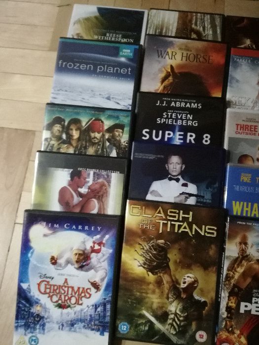 25 filmów na DVD po angielsku