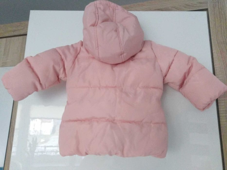 Różowa ocieplana kurtka