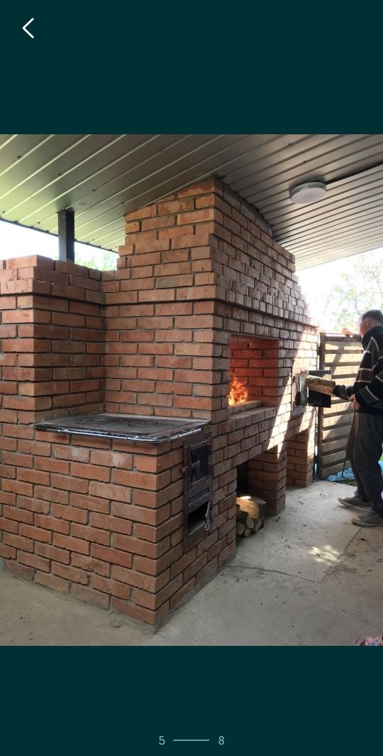 Мангали каміни печі пічник барбекю шашлик