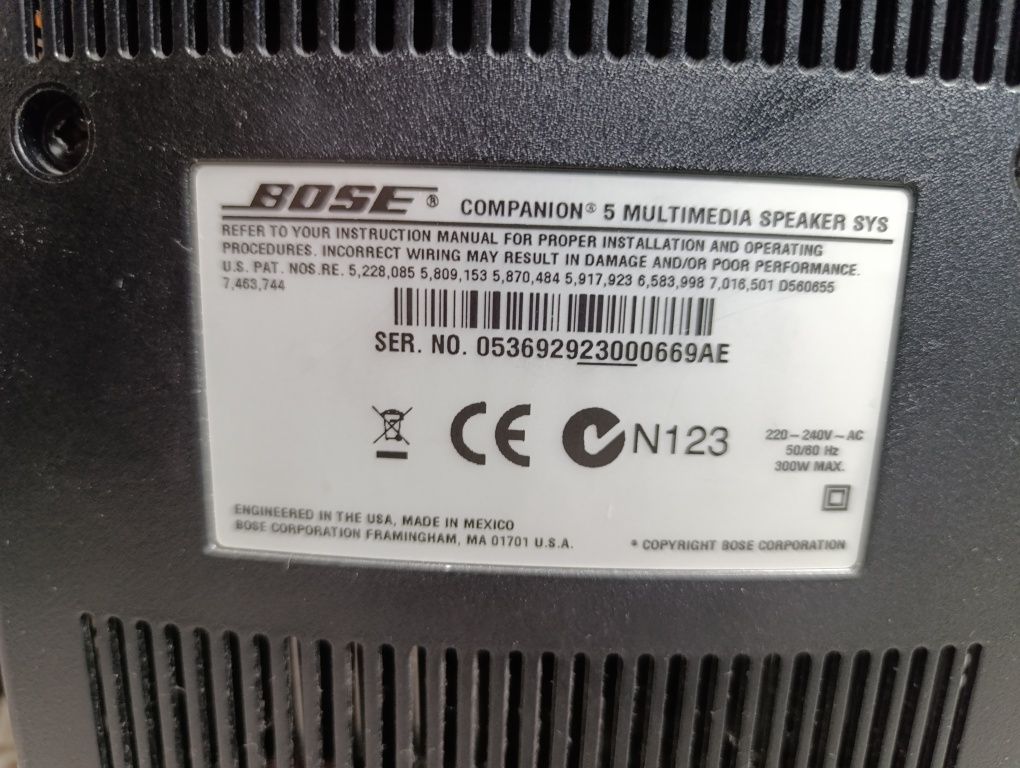 Subwoofer Bose companion 5