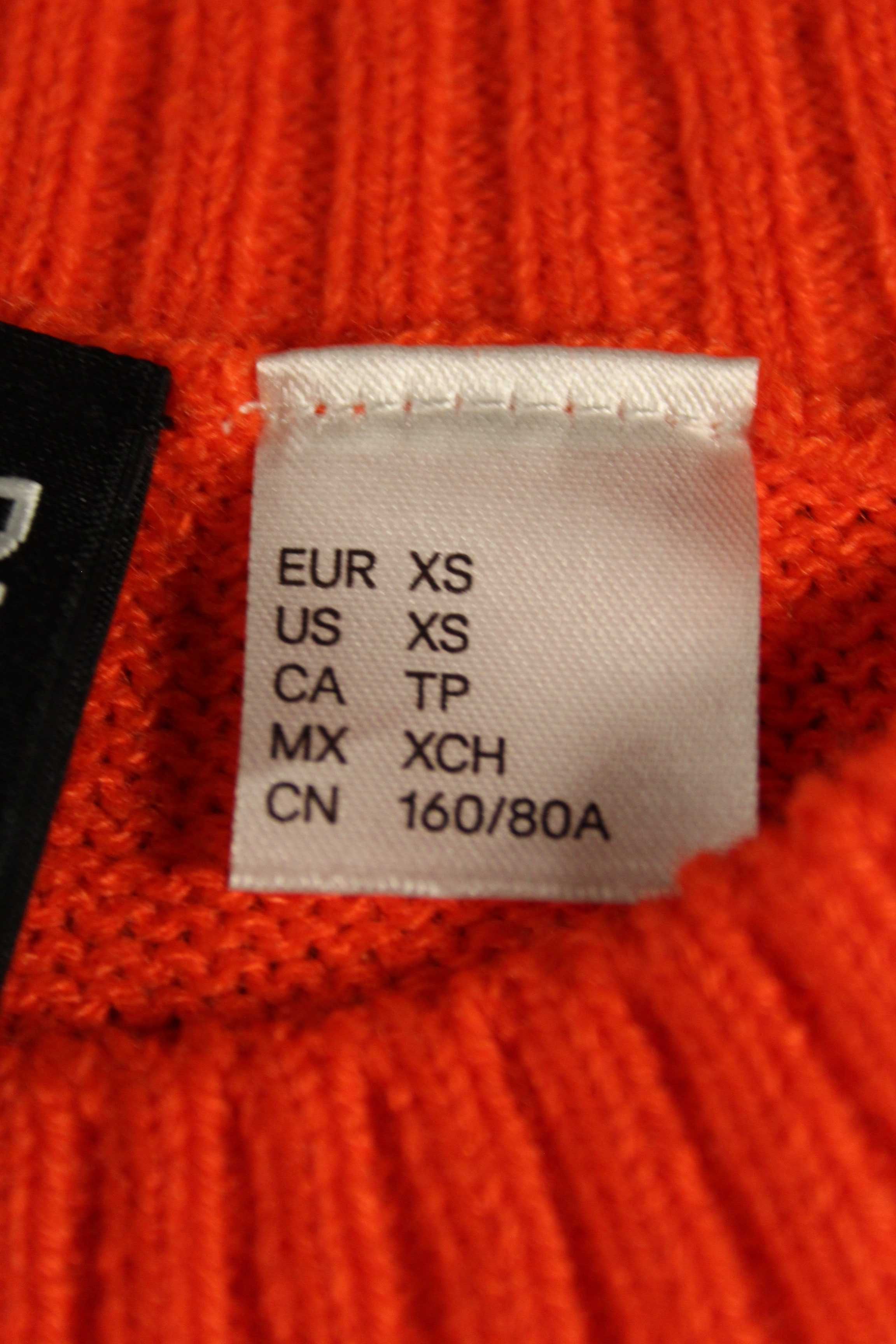 Жилет помаранчевий у смужку H&M, розмір XS зі знижкою 40%