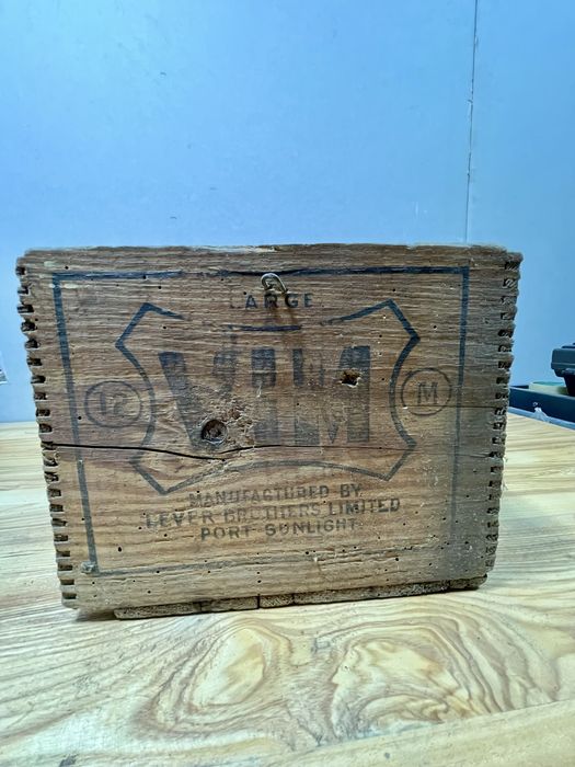 Skrzynia drewniana mydło VIM manufactured Lever Brothers 1911 /1914