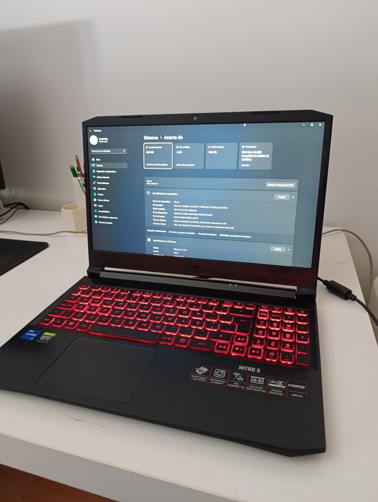 Acer Nitro 5 | i5-11400H + RTX 3050 Ti 4Gb | 16 Gb RAM |