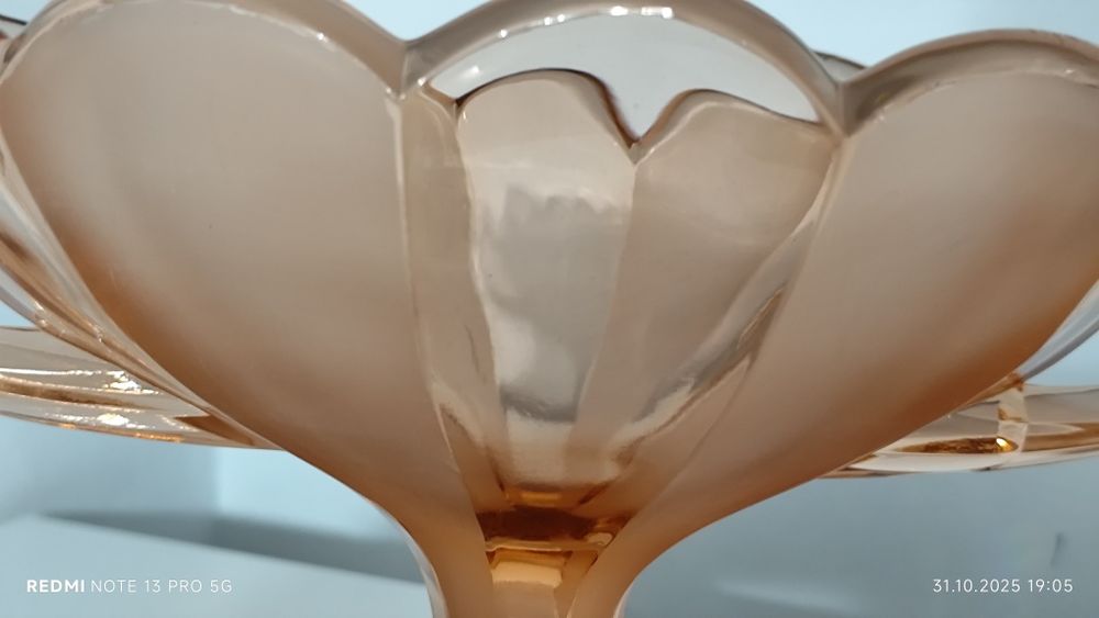 Szkło Kolorowe Gondola Żardiniera ArtDeco