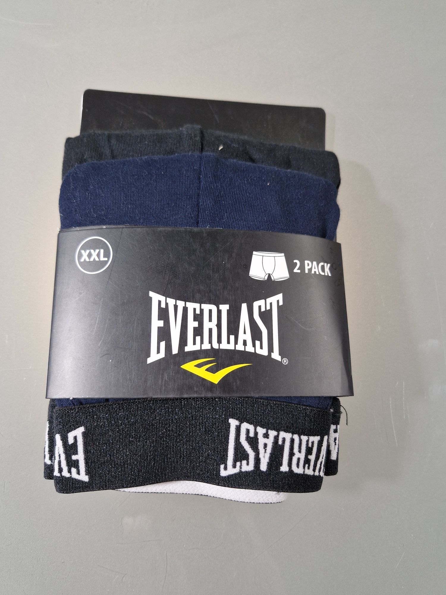 Everlast Bokserki Męskie Bawełniane Czarne/Granat 2 sztuki Rozmiar XXL