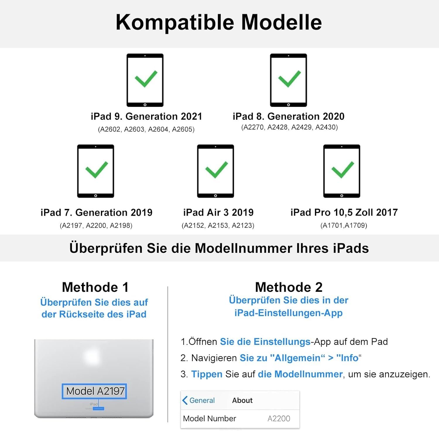 Etui Klawiatura do Apple iPad 9/8/7 10,2 niemiecka